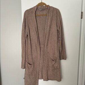 Barefoot Dreams Soft Open Front Cardigan - Tan